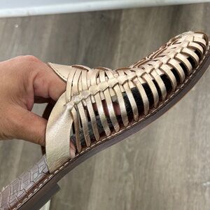 Sam Edelman Men's Woven Huarache Sandals - Metallic Rose